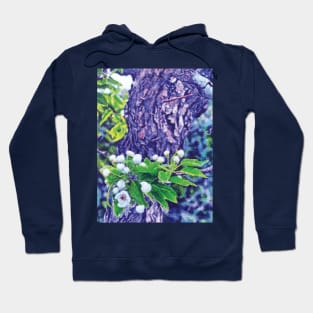 The Beginning of Spring, New blossoms budding on an early spring day, Spring Blossoms.Oil painting style Hoodie